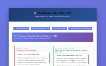 ICC Arbitration Rules 2026 vs 2021